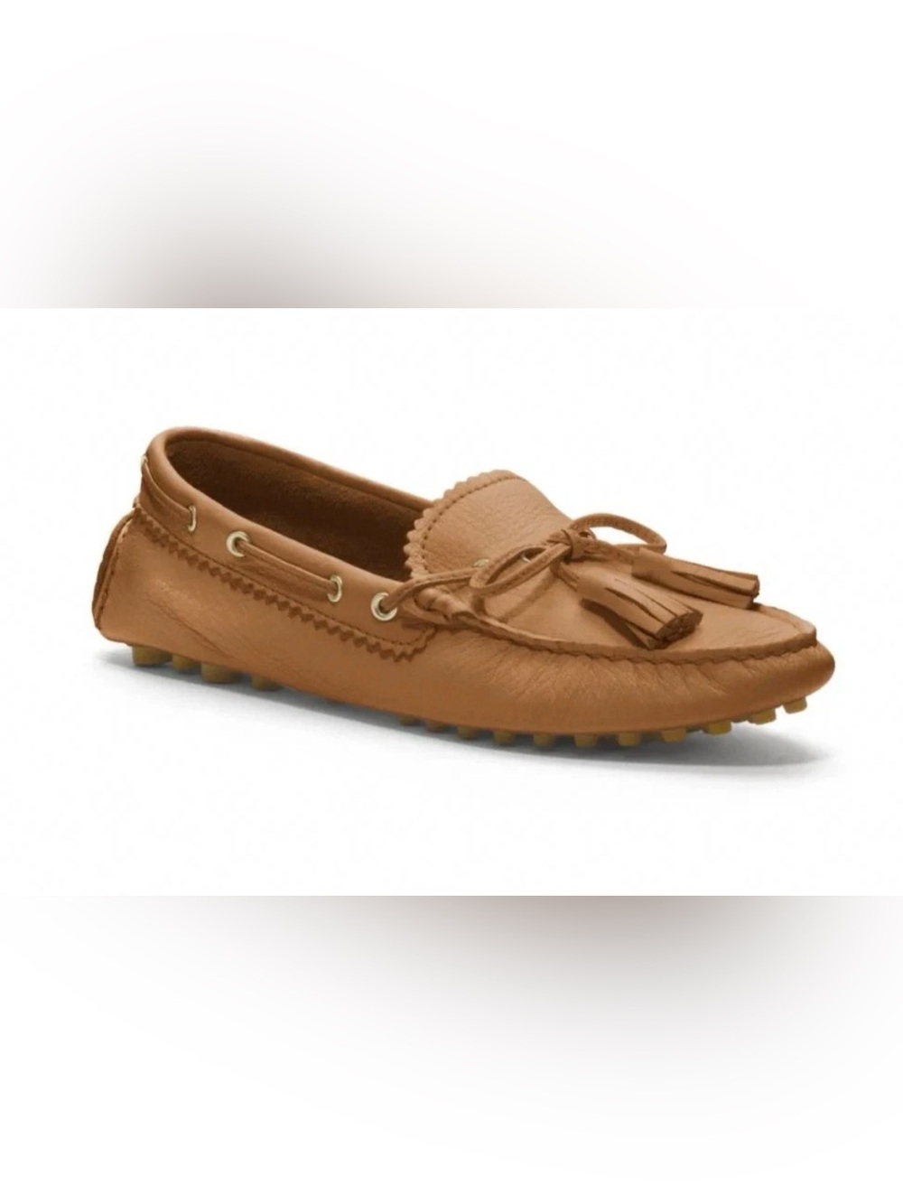 COACH Nadia Tassel Leather Loafers British Tan NWOT Women’s Size 6